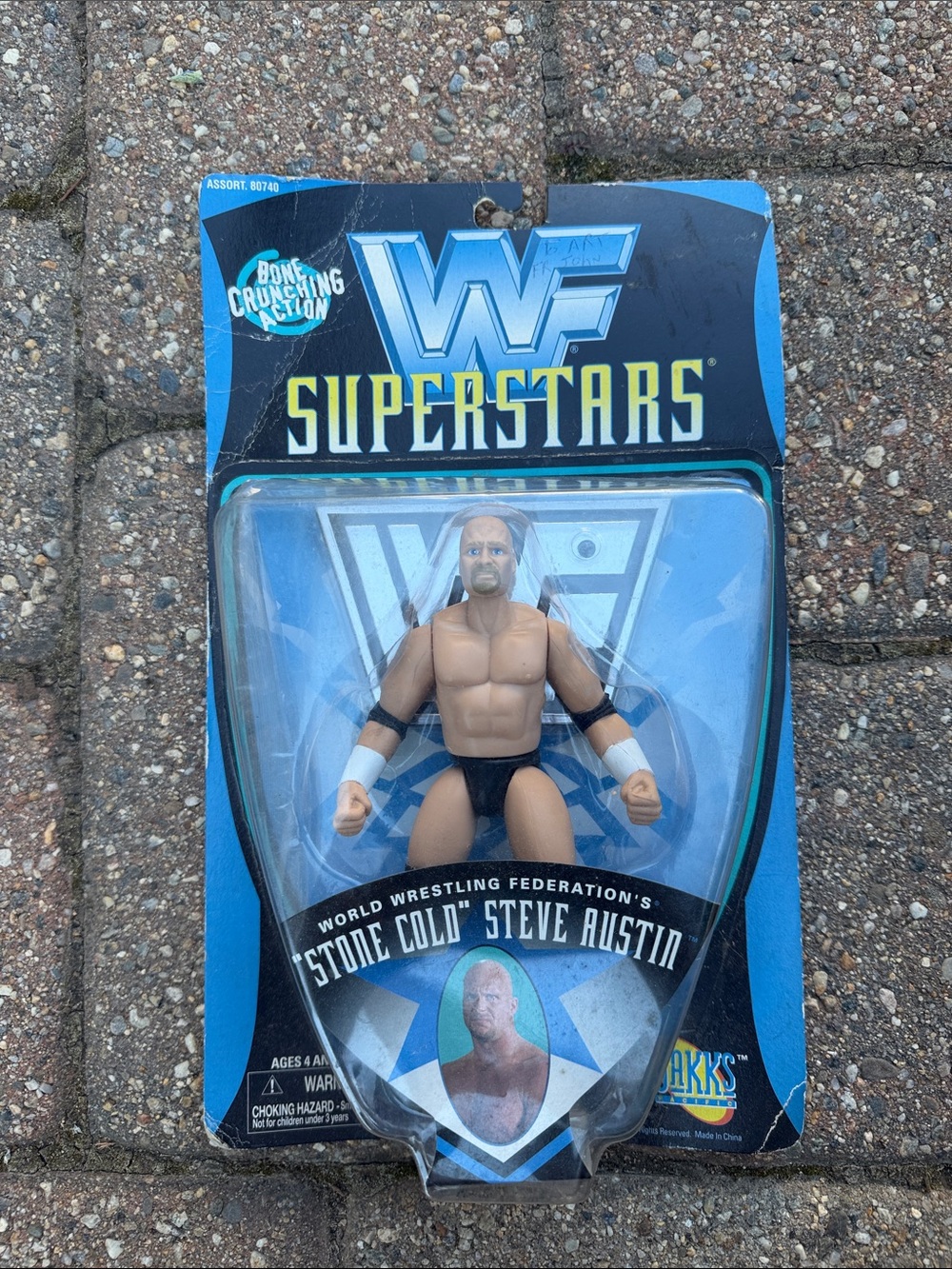 WWF Superstars Action Figure - Black/Beige Wrestling Figure